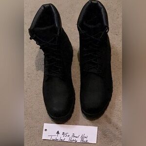 All black brand new Timberland boots size 13